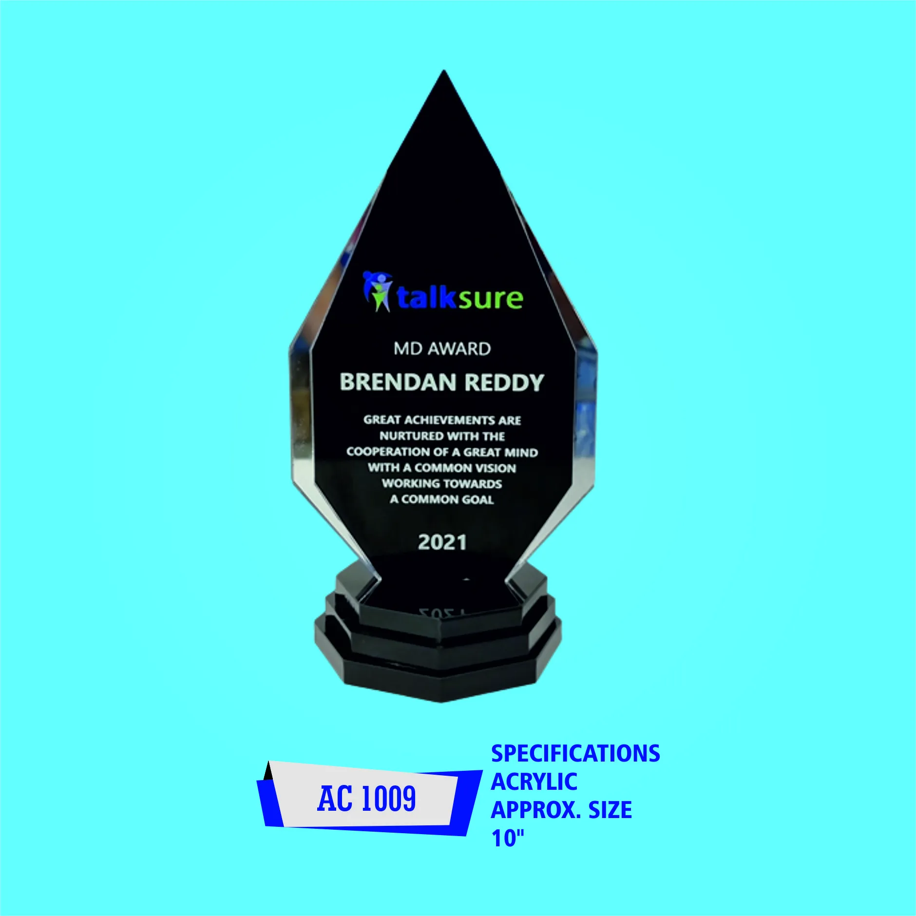 Acrylic & Crystal Award - KAC1009