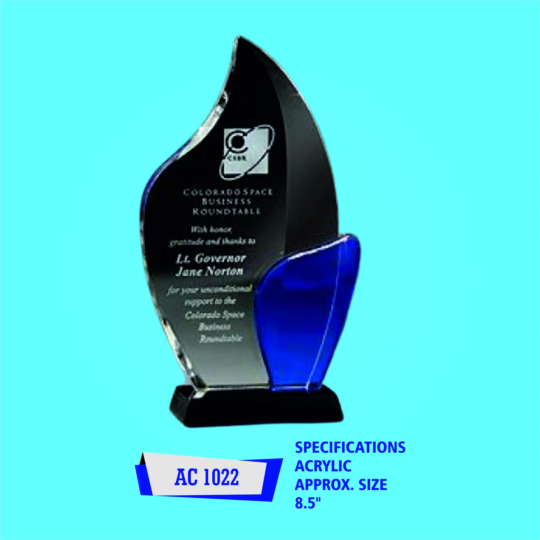 Acrylic & Crystal Award - KAC1022