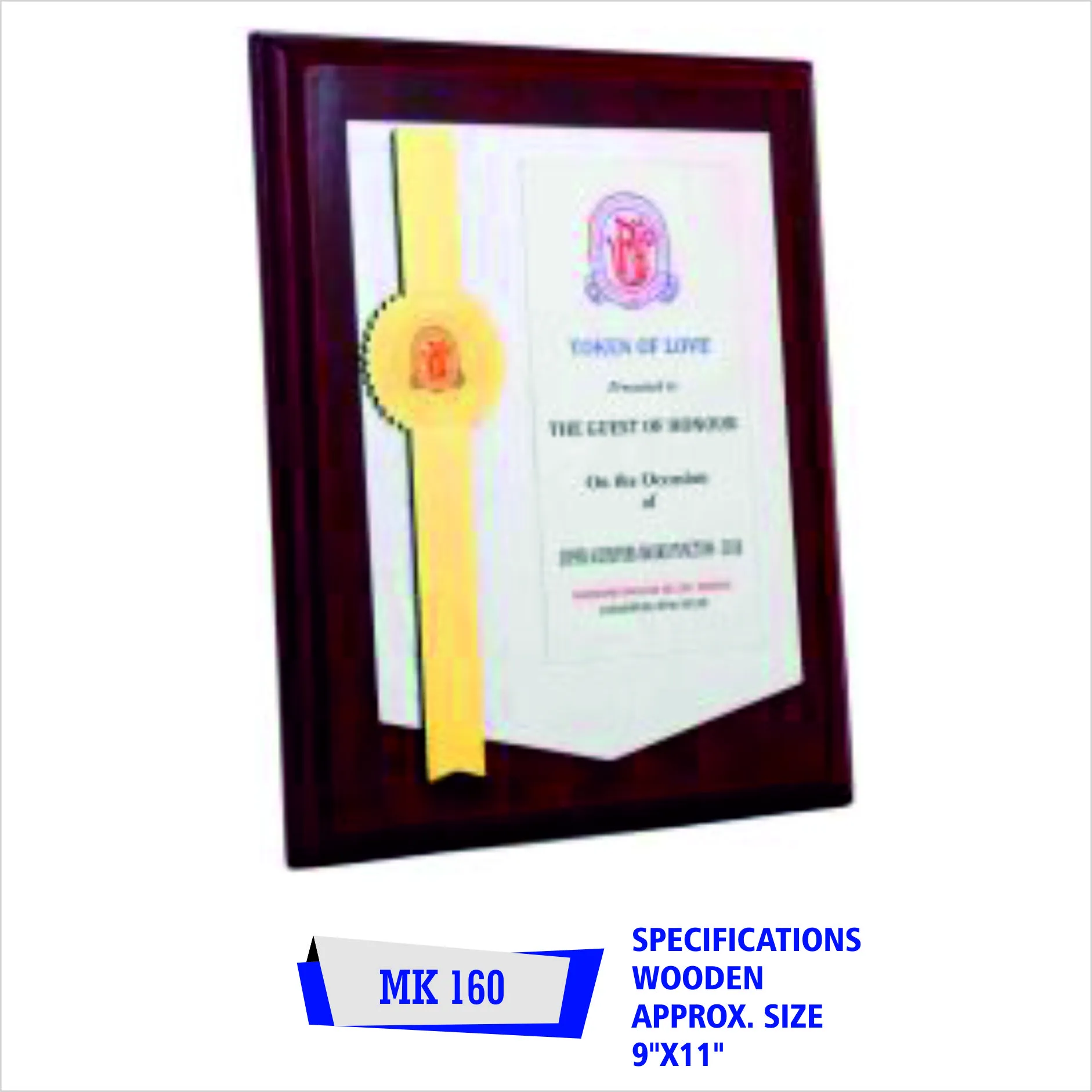 Wooden Trophy - KMK160